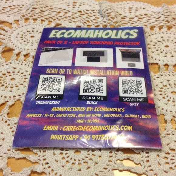 Laptop touchpad protector, pack of 2, Ecomaholics - Picture 1 of 5